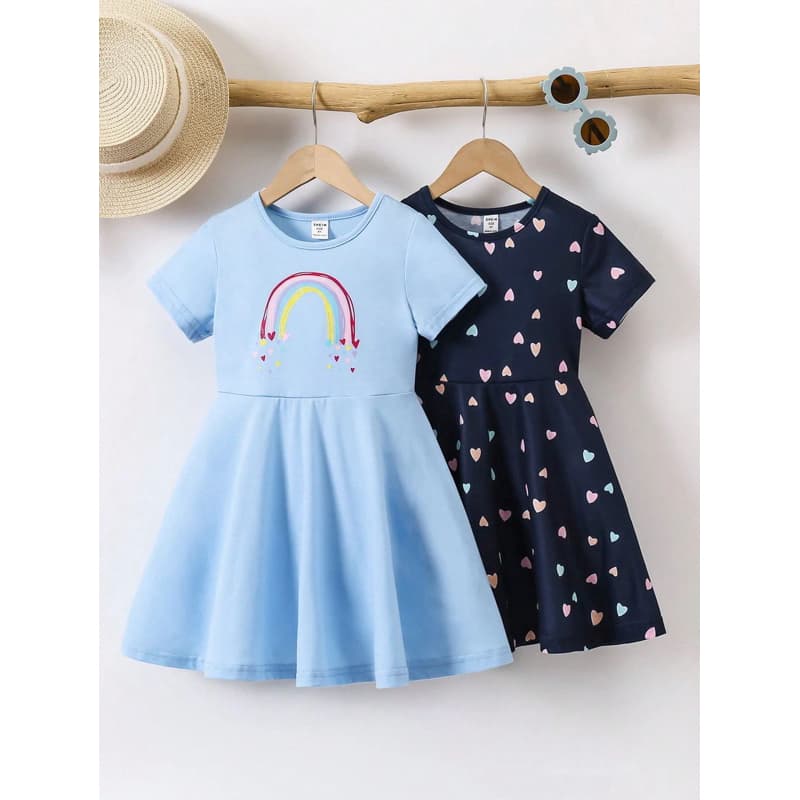 Vestido Manga Curta Infantil Menina Juvenil 100% Algodão