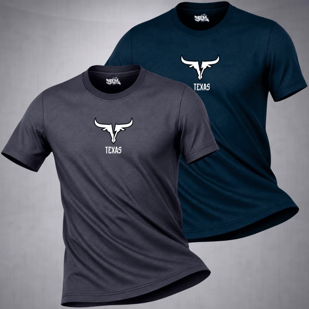 KIT 2 Camiseta Dry Fit Esportiva Masculina Academia Treino Corrida Atividades Fisicas