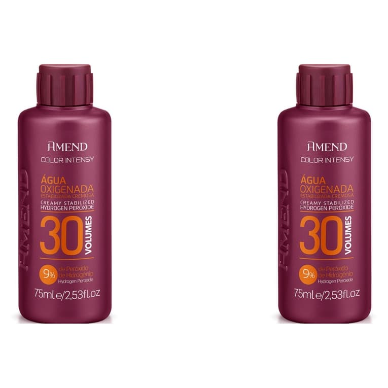 KIT 2 UN AGUA OXIGENADA 30V AMEND COLOR INTENSY 75ML