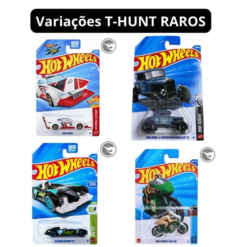 Carrinho Miniatura Colecionável Hot Wheels T-Hunt Mad Manga, Ford Model - ESCOLHA A SUA