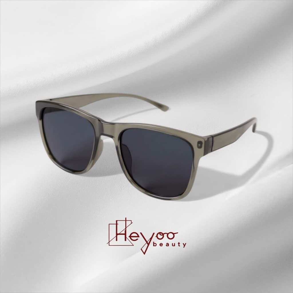 HEYOO Óculos de Sol Quadrado Unissex Lente Nylon HD Polarizada UV400 Proteção UVA UVB Anti Reflexo
