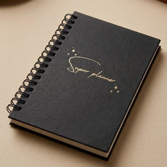 Bloco de Notas A7 Capa Dura 50 Fls Mini Planner Controle Hábitos Checklist Mercado Revisitas Bloco Rascunho Contatos