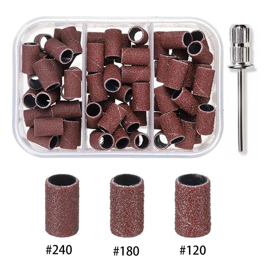 Kit De Refils Slim + Broca KITFininha Para Lixa Bits Mini Mandril Motor Elétrica 60und