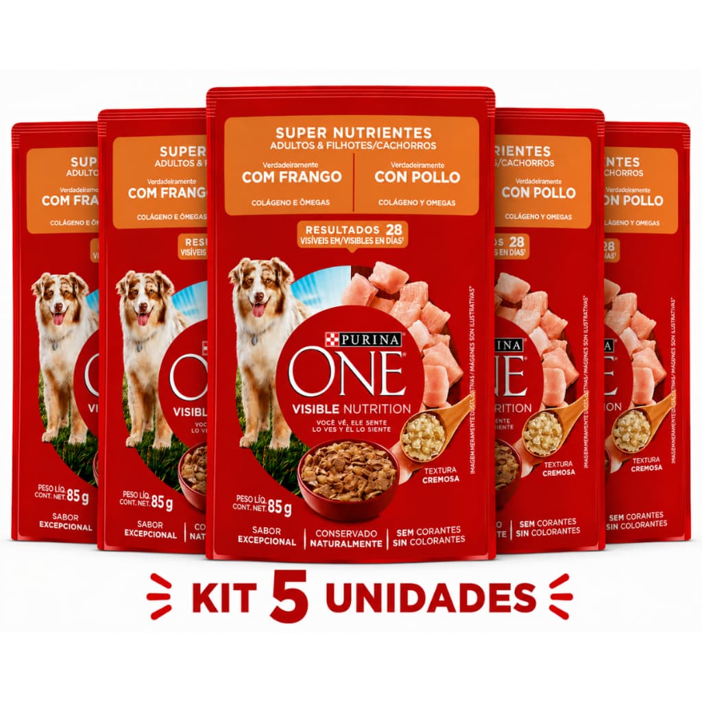 Ração Úmida One Super Nutrientes Para Cães Frango 85g
