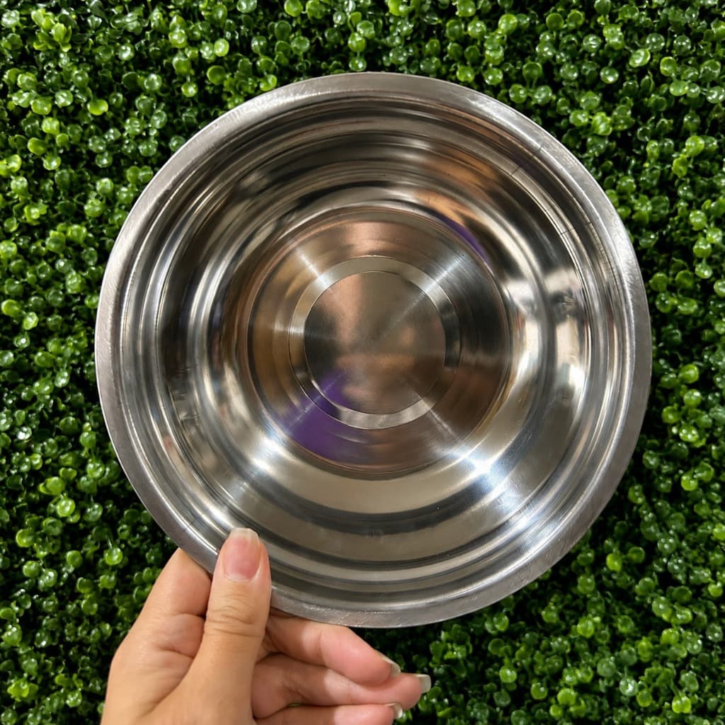 Conjunto Jogo Tigelas Bacia Bowls Multiuso Em Inox Cozinha Elite Imports 15 cm