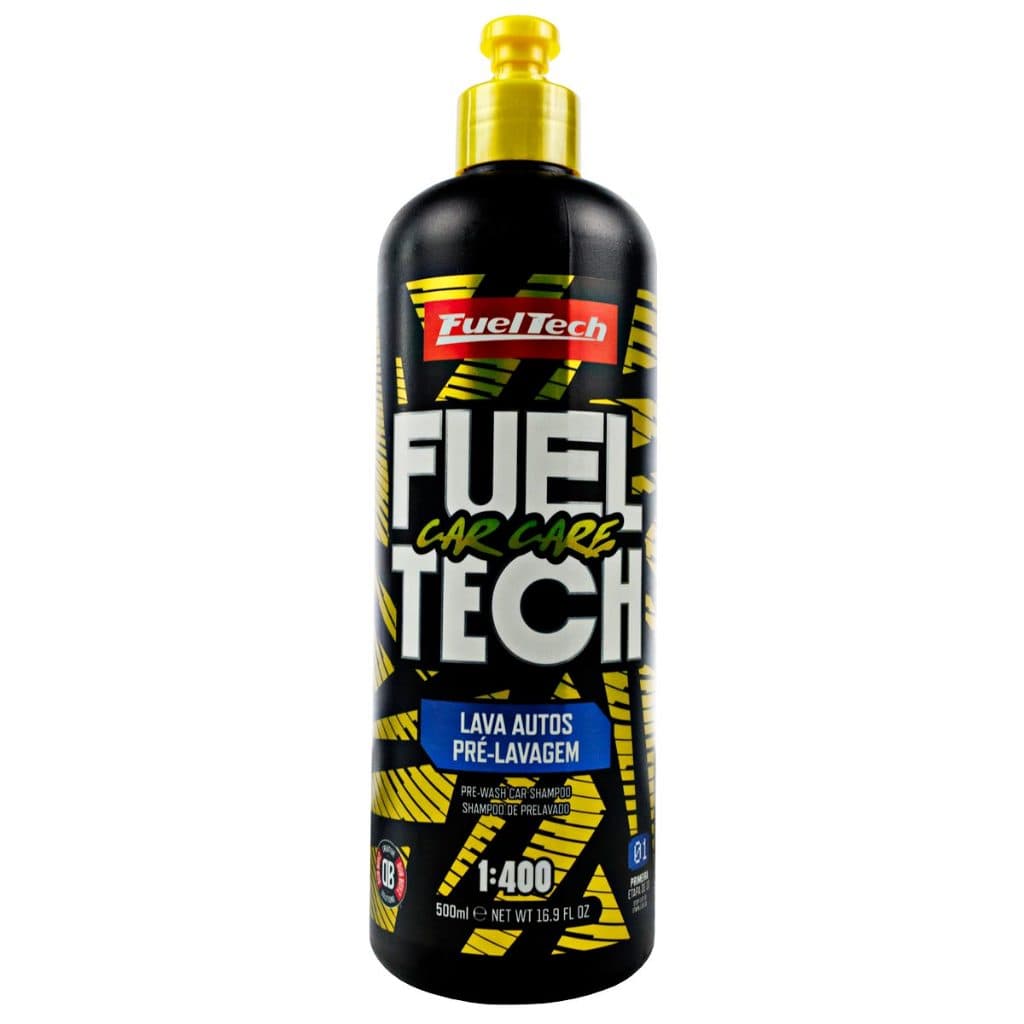 Shampoo Automotivo FuelTech CarCare para Pré Lavagem Desengraxante Alcalino - 500ml
