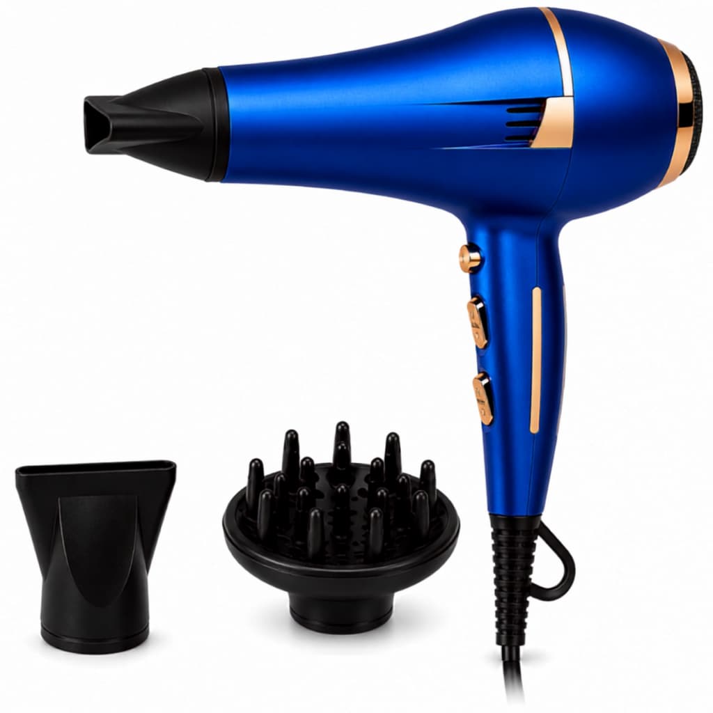 Secador De Cabelo Profissional Potente Com Difusor Para Cachos e Bico extra Para Modelagem 110/220v