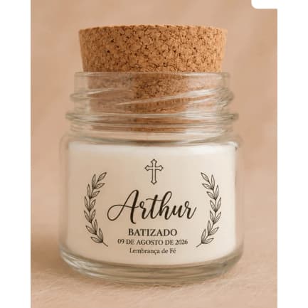 Lembrancinha Chá de Bebê 20 velas | Vela Aromática 40 ml Personalizada | Vela personalizada