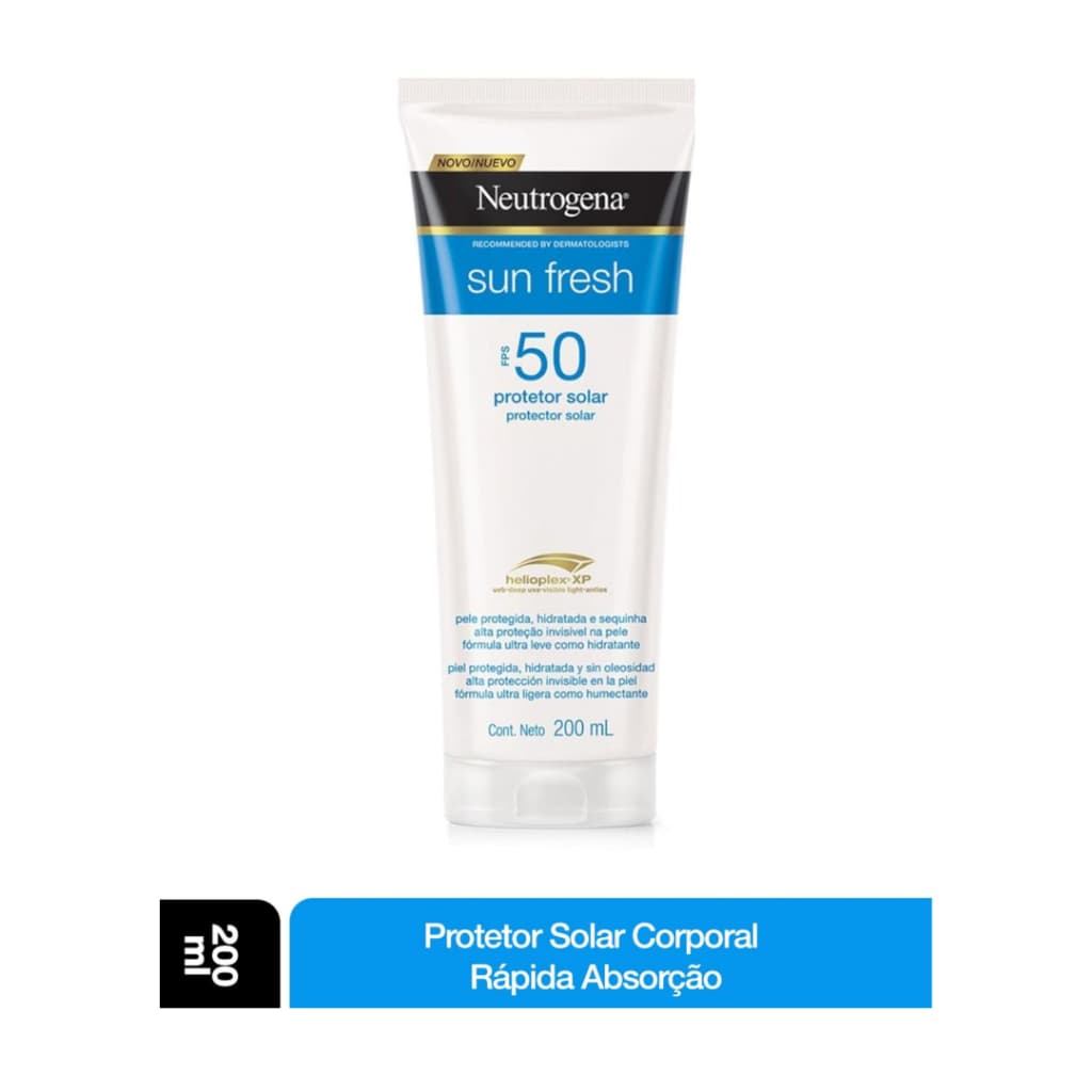 Protetor Solar Corporal Neutrogena Sun Fresh FPS 50 200ml Original