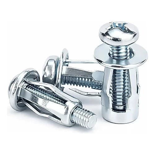Kit 10 grampos rebites de expansao metal parafuso hexagonal 35mm X 8mm pen tech plus