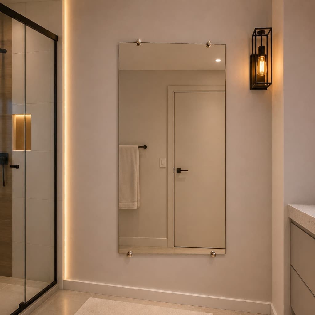 Espelho 110x60cm/ 60x110cm Grande De Corpo Inteiro Para Parede - Quarto/Sala/Banheiro/Closet