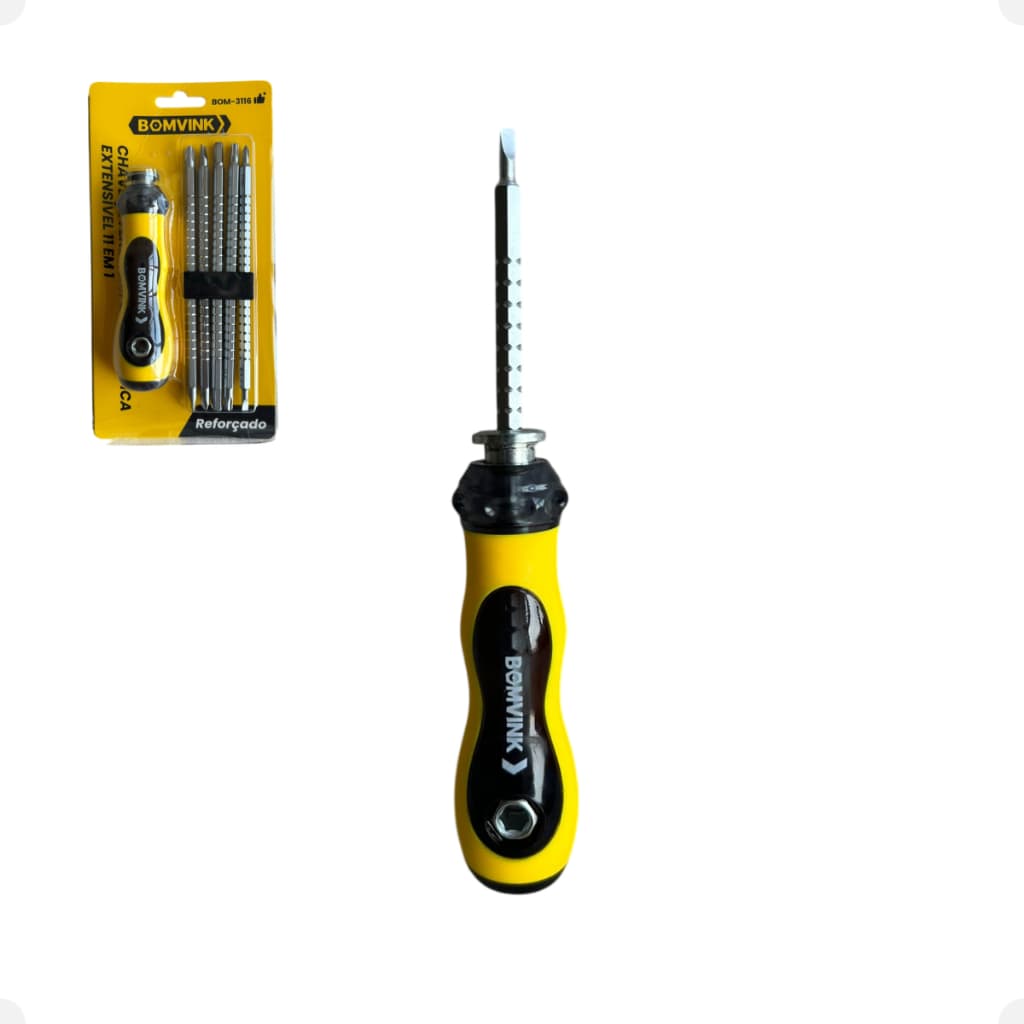 Jogo Kit Chaves De Fenda Philips Imantada Extensível Inteligente Bomvink