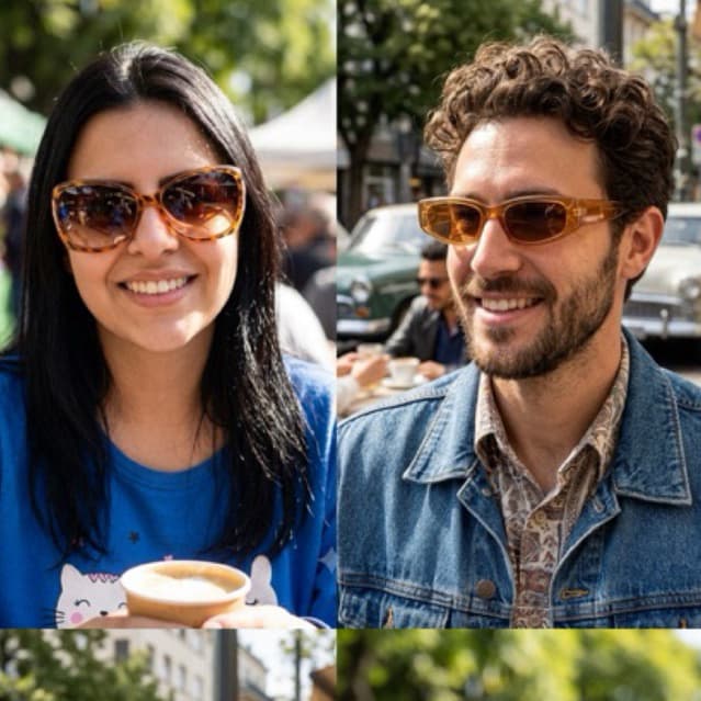Óculos de Sol Feminino Fashion Retrô Variações de Modelos + Caixinha e Lencinho Tendência Seminovo