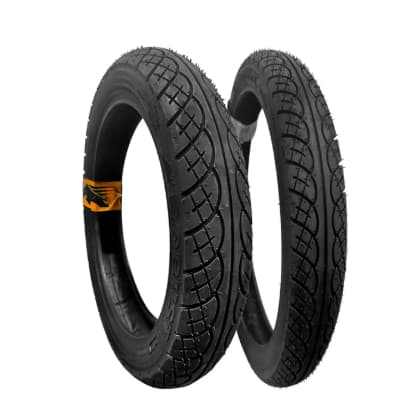 Kit Pneus 60/100-17 + 80/100-14 Tubeless Biz Pop Bilis