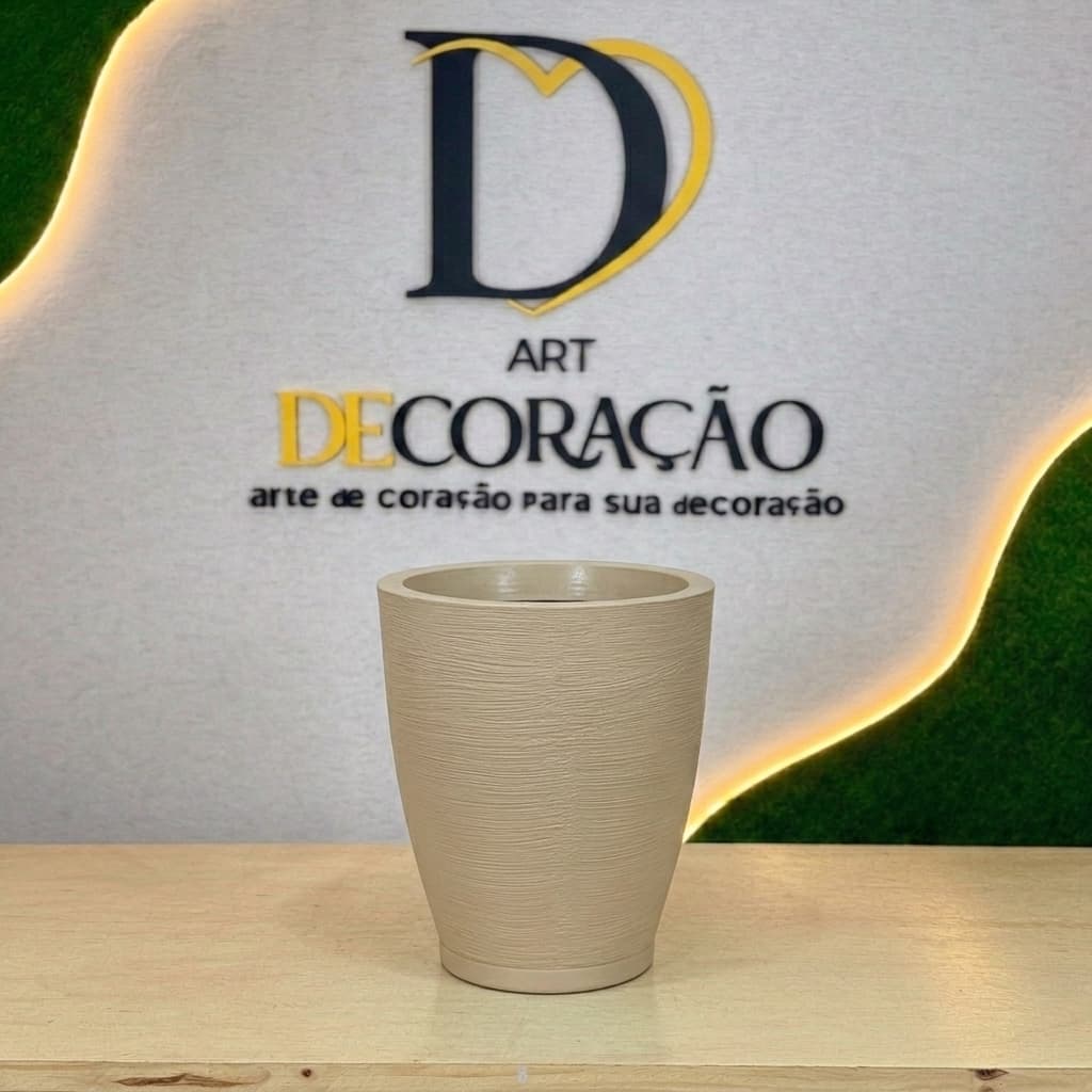 Vaso para Planta Coluna Barcelona M Escovado 42x36 com Prato