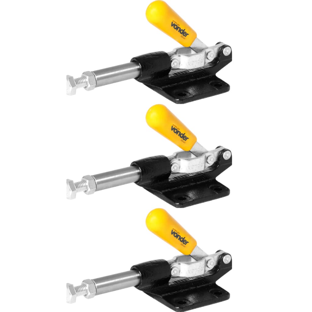 Kit 3 Grampos De Aperto Rápido Tipo Torpedo Gtpv225 - Vonder