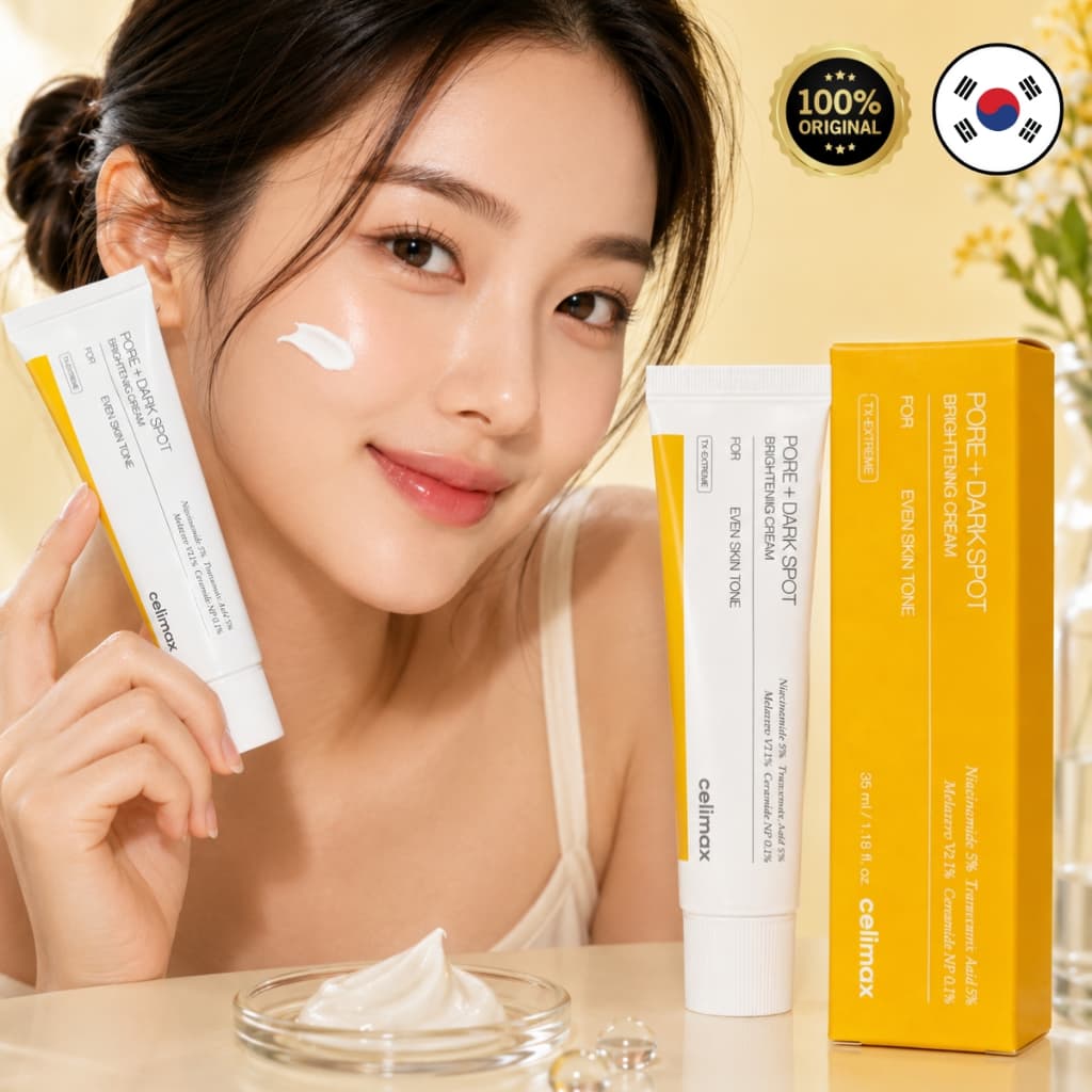Celimax Pore + Dark Spot Brightening Cream Creme Clareador Facial 35ml Original Envio Imediato