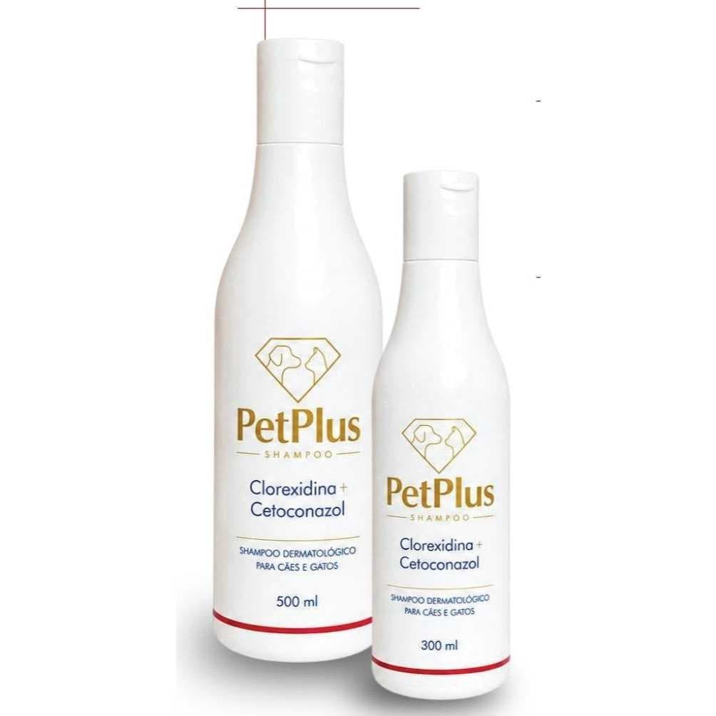 Shampoo Petplus Clorexidina Cetoconazol P/Caes e Gatos