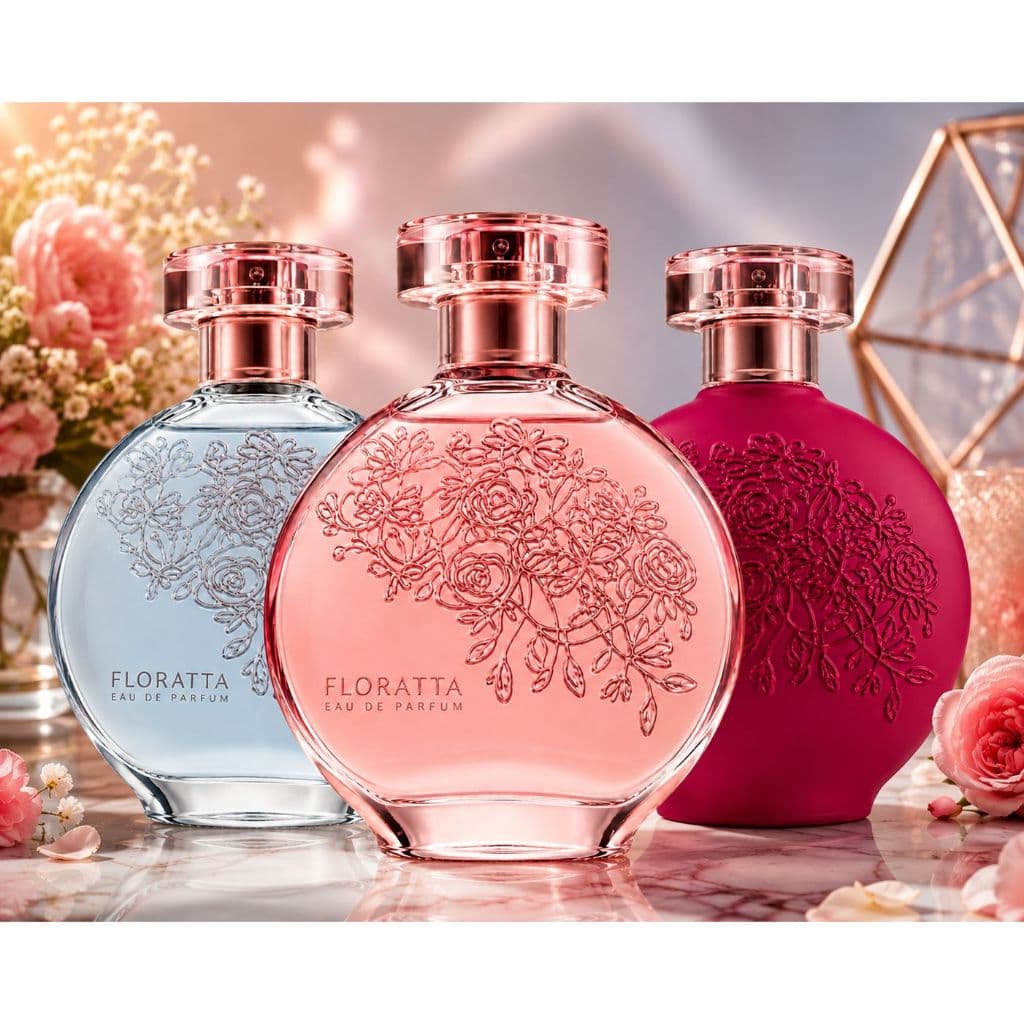Kit 3 Perfumes Floratta 100ml Feminino | Perfumes EDP com Fragrâncias Envolventes, Femininas e Sofisticadas