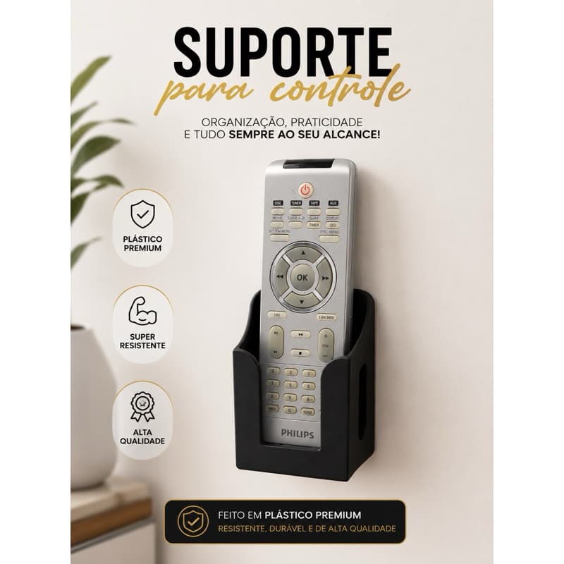Suporte para Controle Remoto – Organização e Praticidade