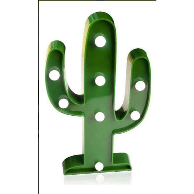 Luminária Cactus Verde LED 24cm Parede Mesa L3