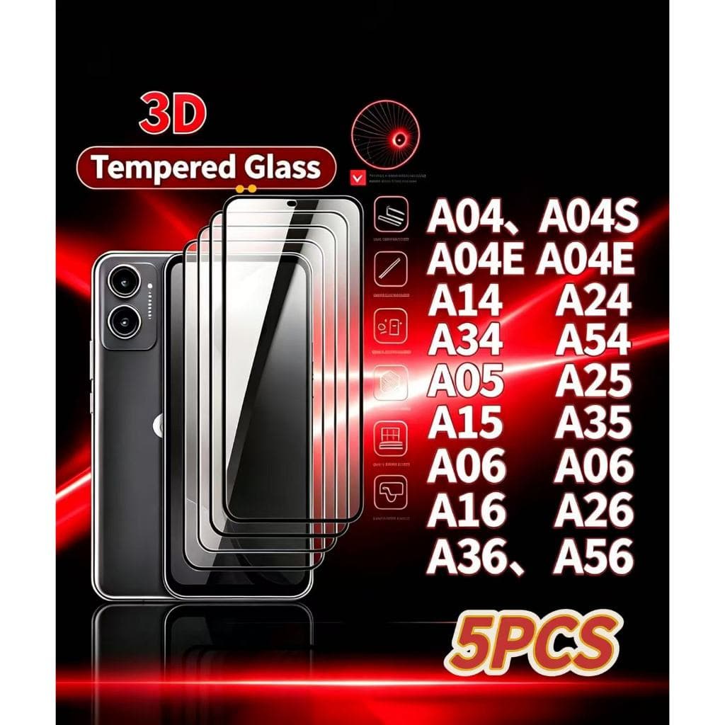 Película Vidro Temperado 3D Espessura Max A04 A05 A06 A07 A14 A15 A16 A17 A24 A25 A26 A34 A35 A36 A54 A55 A56 A37 A57