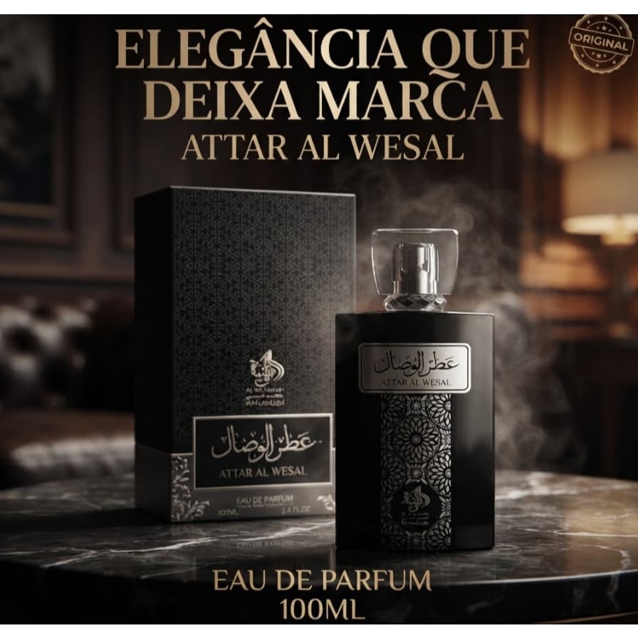 Perfume Attar Al Wesal Masculino Eau de Parfum 100ml Original Importado