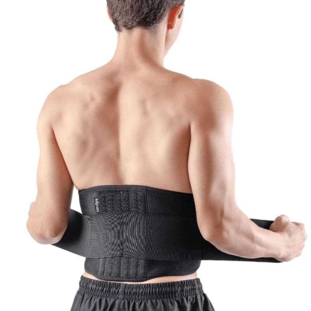 Cinta Lombar Haste Aço Flexivel Ajustável Pós Operatorio Cirurgico Faixa Abdominal Correção Postural