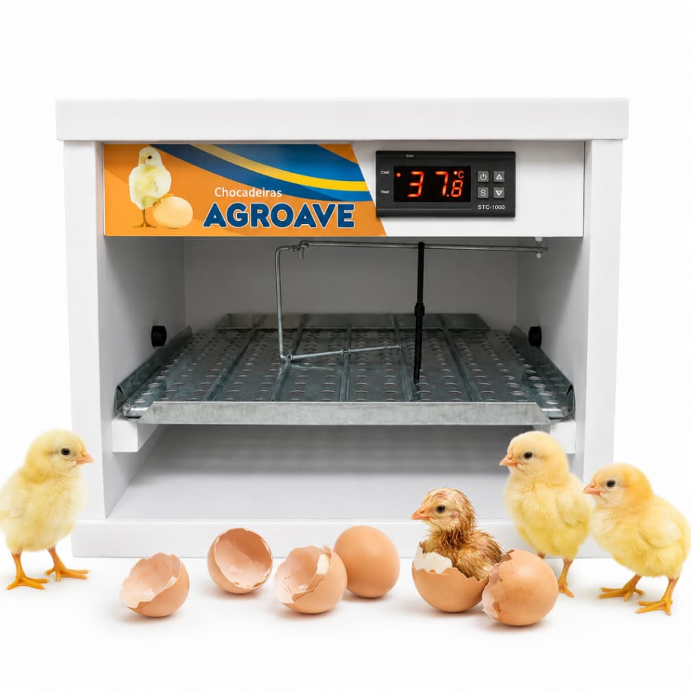 Chocadeira 20 A 30 Ovos Viragem Manual AgroAve Digital Alta Qualidade