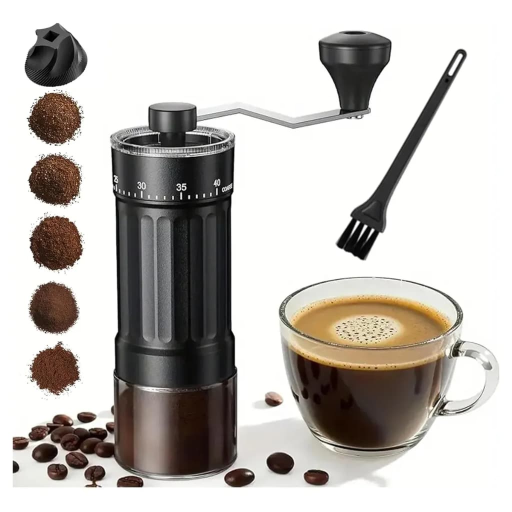 Moedor de Café Manual 40 Níveis Ajustável Manivela Portátil Núcleo Cerâmico 20-30g