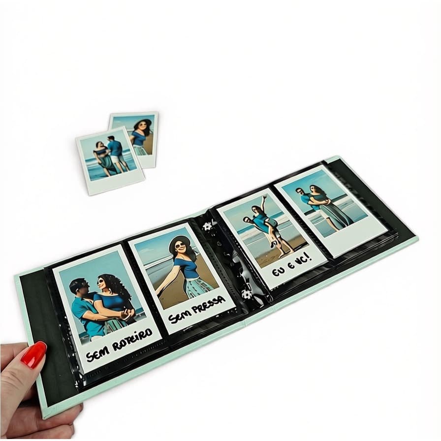Álbum p/ Fotos Estilo Polaroid - Instax Mini