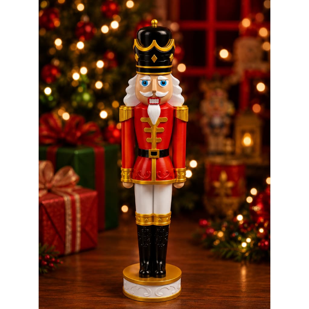 Estátua Quebra-Nozes Decorativo Natal 38cm