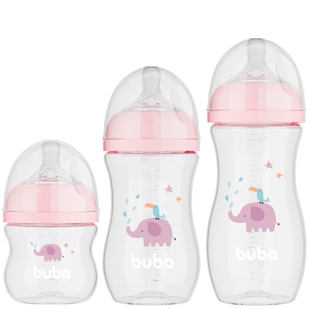 Mamadeira unitaria Easy Flow Anticolica - Capacidade de 120ml, 270ml e 330ml - BUBA