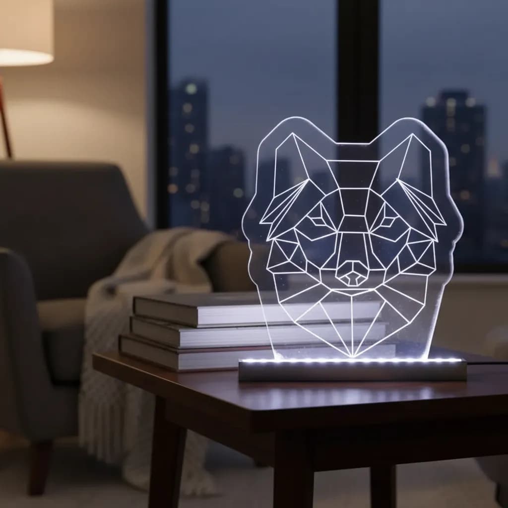 Luminaria LED - Lobo - Persona Acrilicos