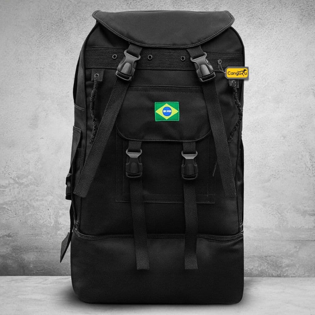 Mochila Grande Espaço Camping Masculina Viagem Impermeável Trilha Acampamento Resistente Confortável