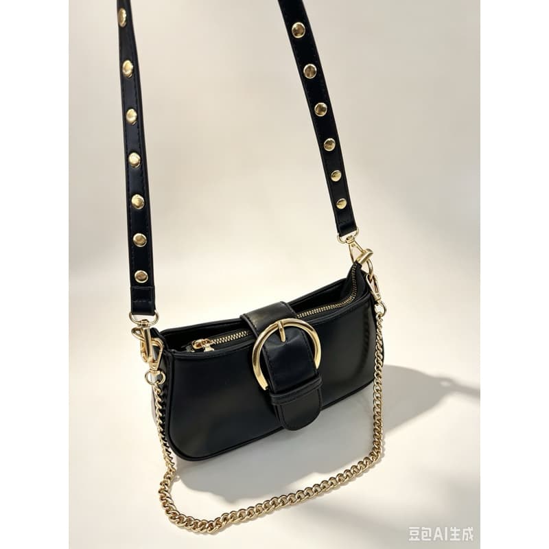 Bolsa Feminina Premium Transversal Baguete com 3 alca tem ziper