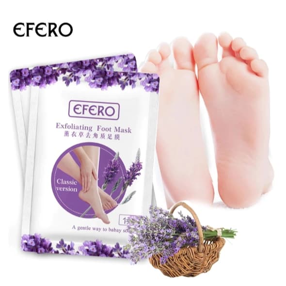 Kit 1-3 Máscara de Pé Meias Esfoliantes Remover Pele Morta Efero Putimi