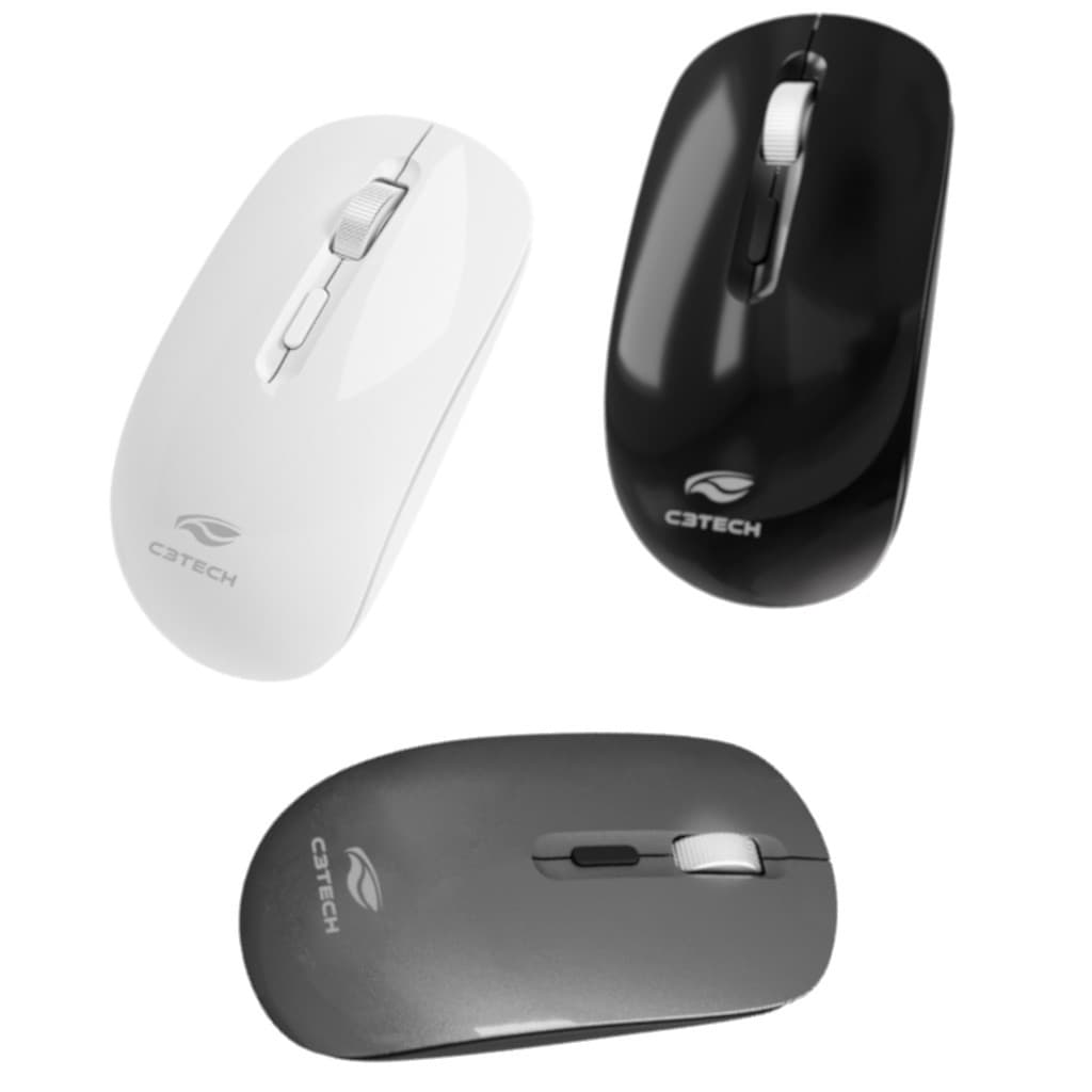 MOUSE S/FIO RECARREGAVEL BT+RC/NANO M-BT80 C3Tech