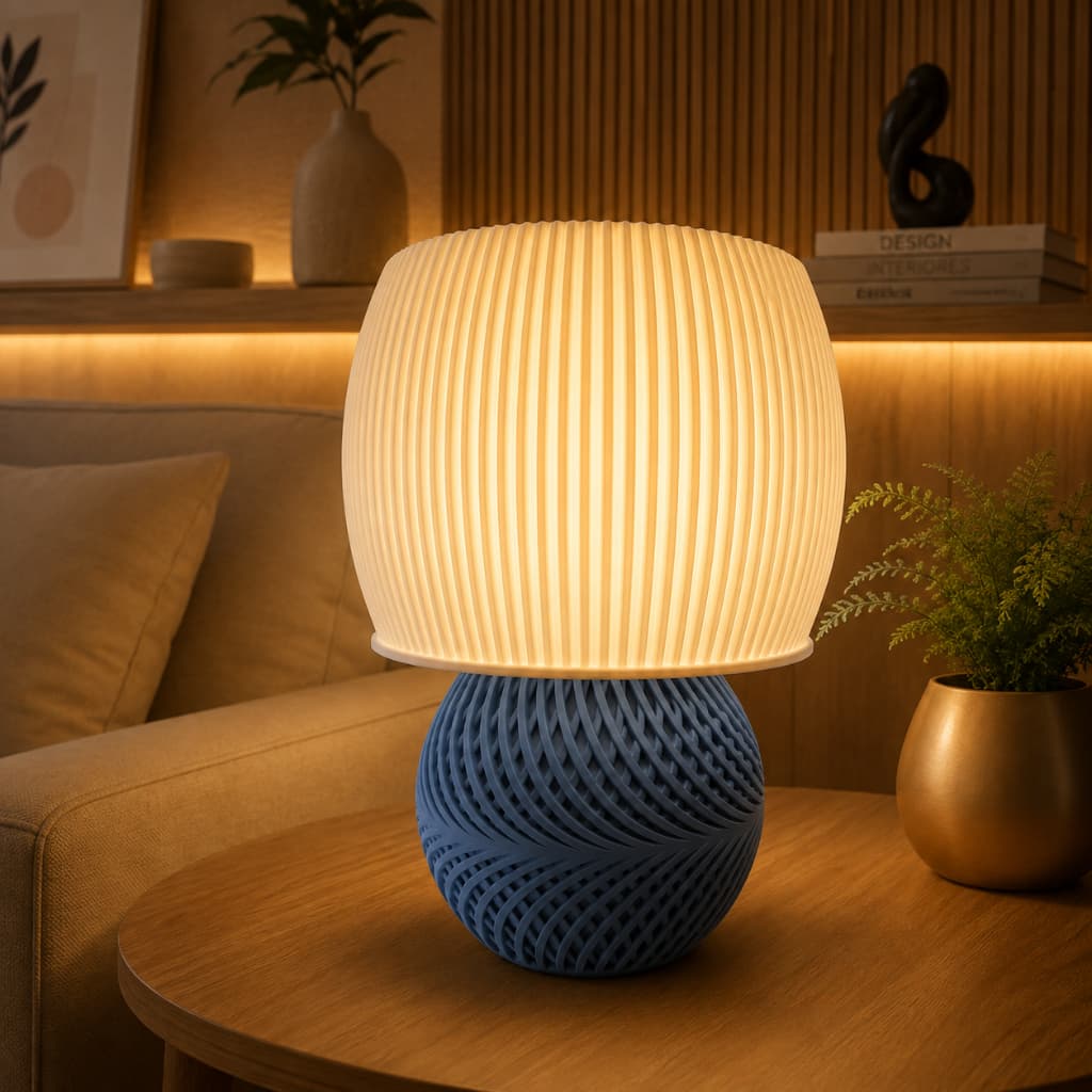 Abajur Granada Luminária de Mesa Moderna Decorativa para Quarto Sala Cabeceira e Escritório, casa, armário cozinha