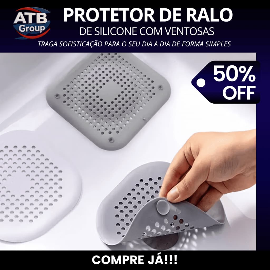 Protetor de Ralo para Banheiro, Tampo de Ralo de Silicone, Filtro de Ralo para Banheiro