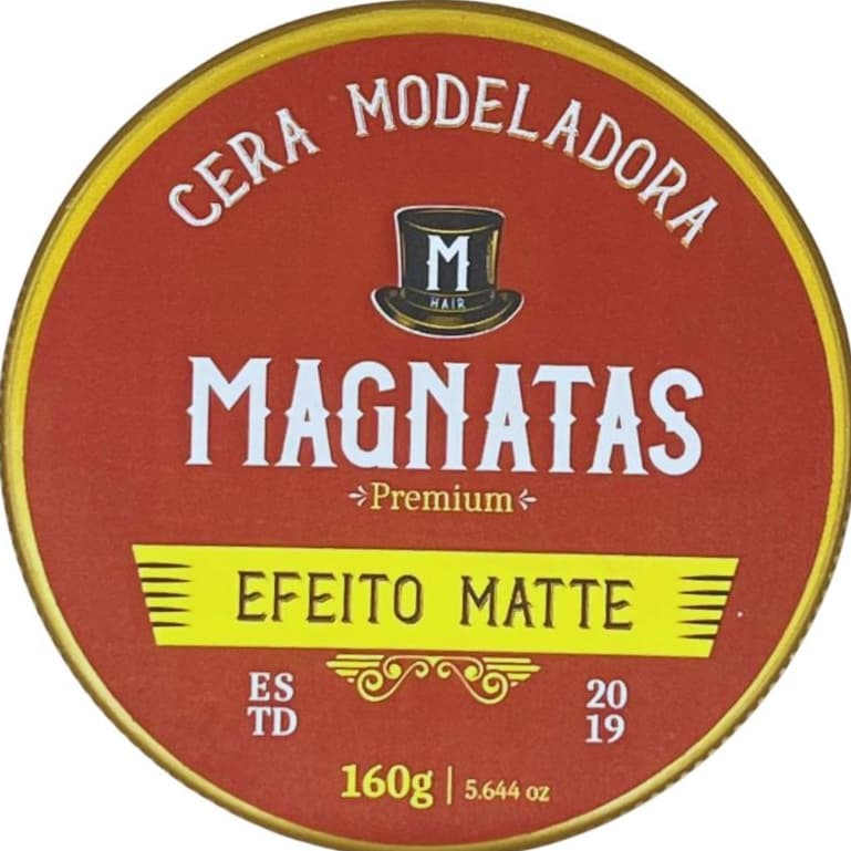 Cera Modeladora Matte 160g Magnatas – Efeito Seco e Fixação Forte