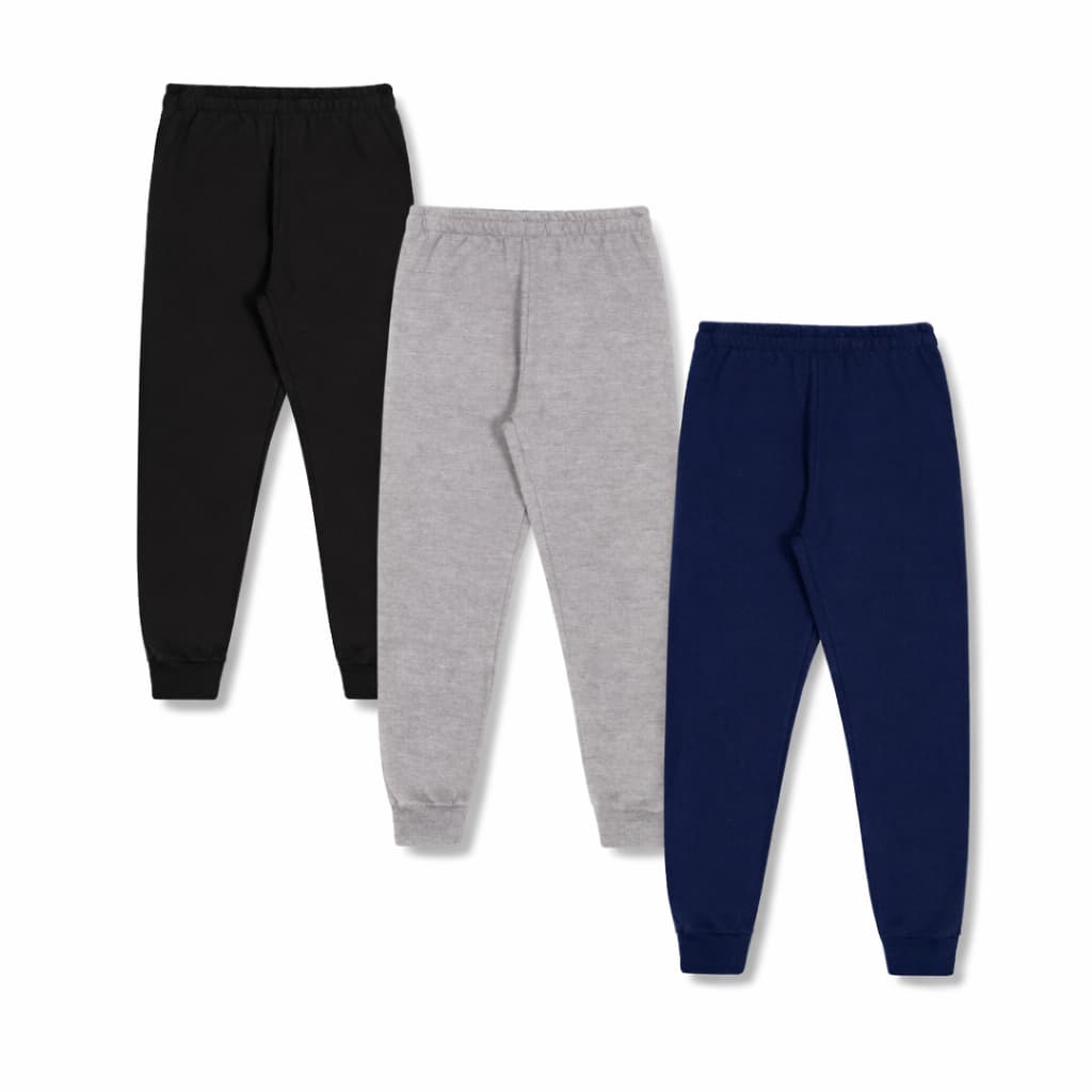 Kit 3 Calça Moletom Infantil 100% Algodão Menino Menina Unissex Atacado Inverno 1 ao 16 Anos