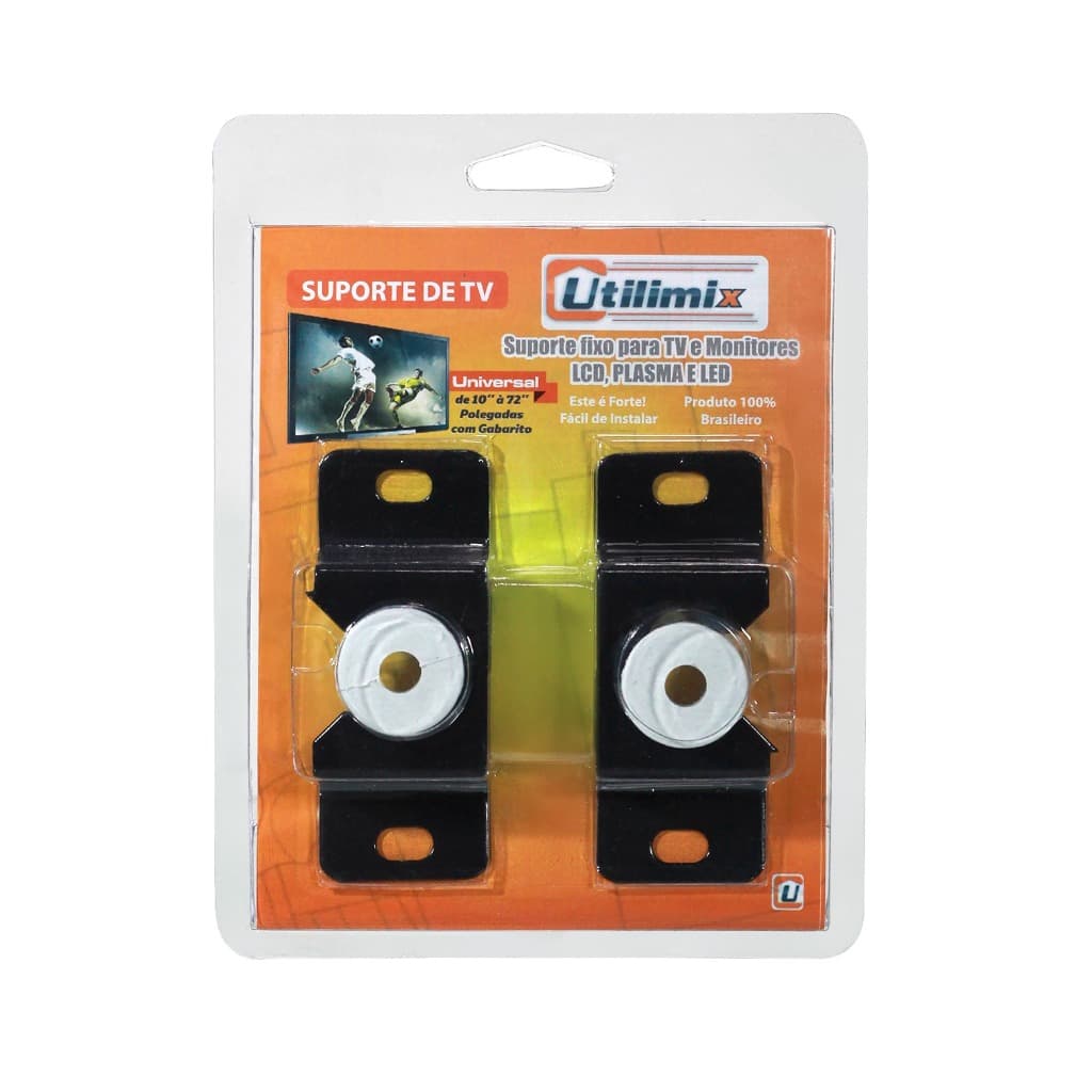 Suporte de TV Universal Fixo Para TV´S de Até 72 Polegadas Com Gabarito para Instalação