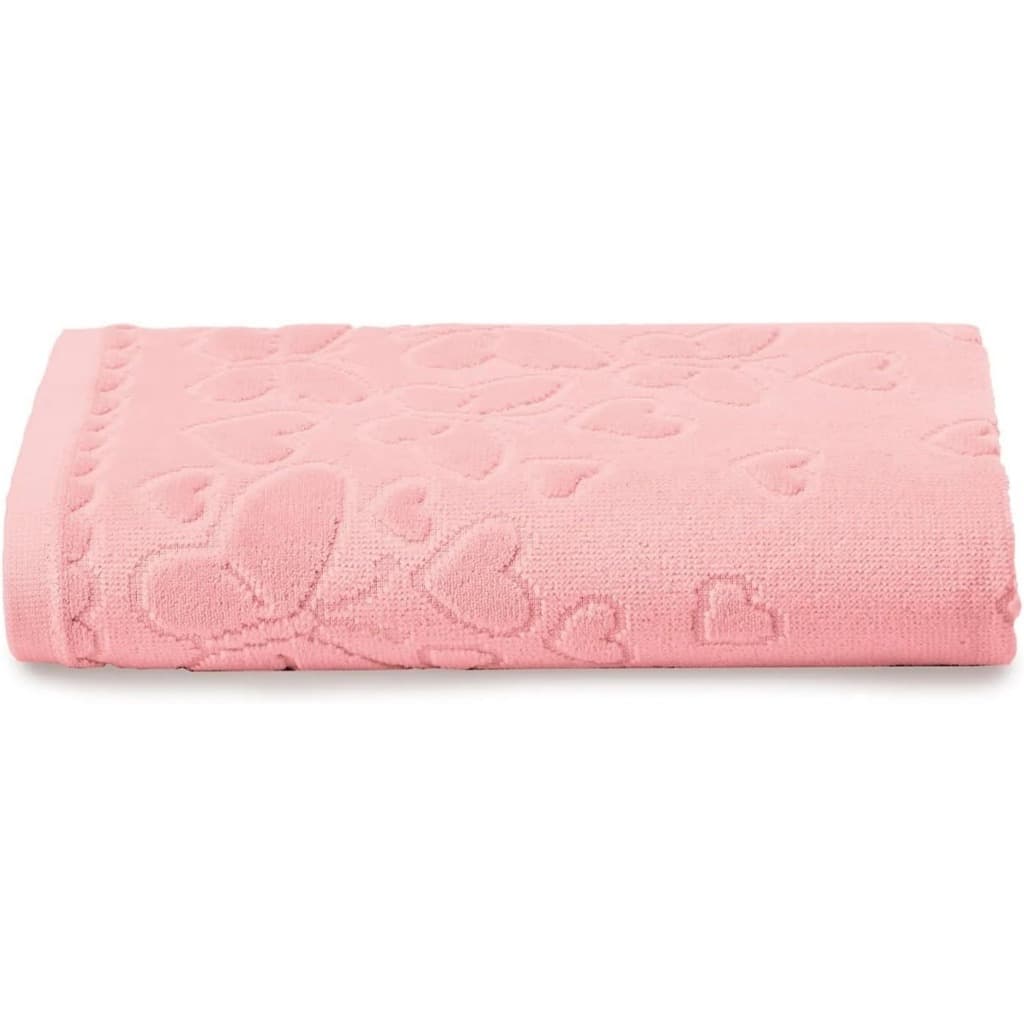 Toalha De Banho 100% Algodão Aveludada Macia Romance Dohler - Cor Rosê
