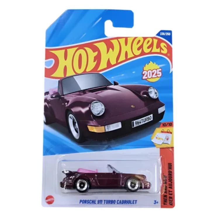 Hot Wheels Porsche 911 Turbo Cabriolet - Lote M 2025 – Then and Now