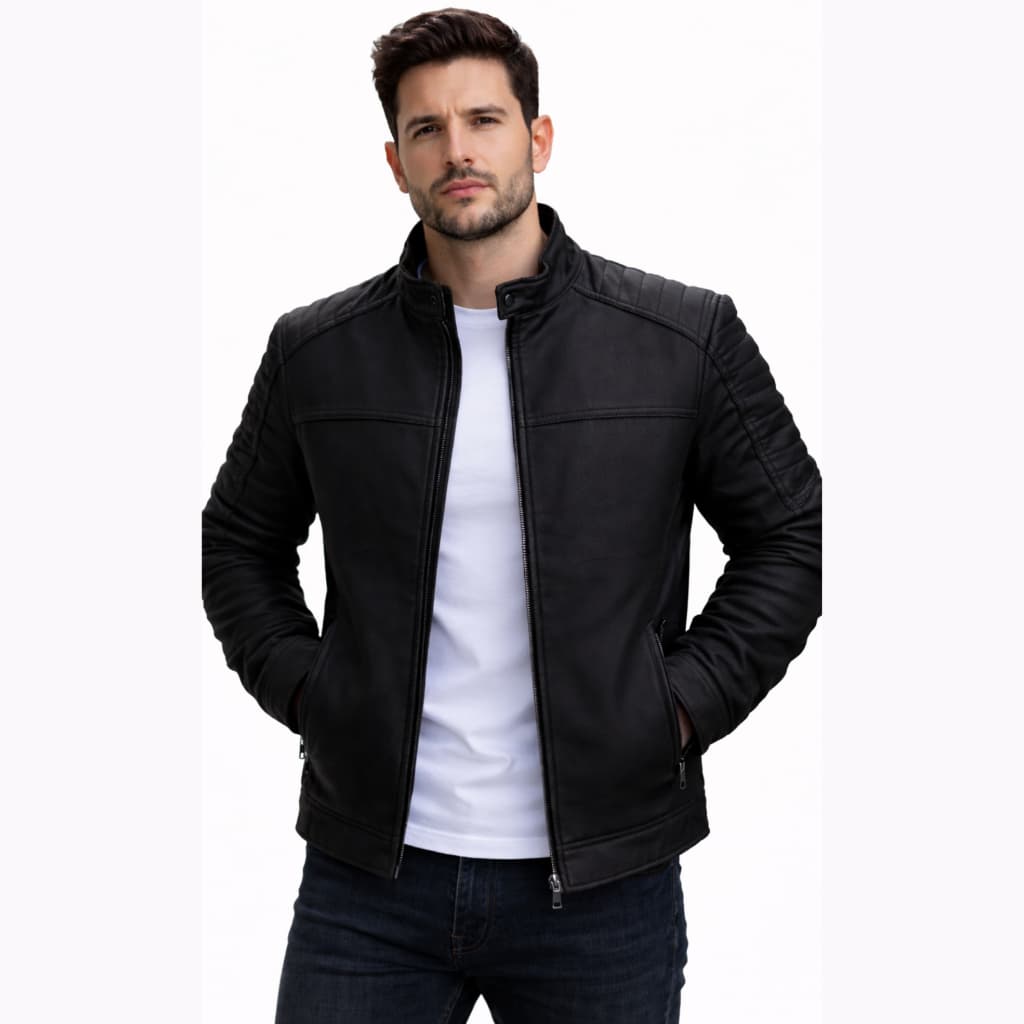 Casaco Masculino Marrom Pelúciado Quente Inverno Frio Forrado Premium Social Casual Estiloso Jaqueta