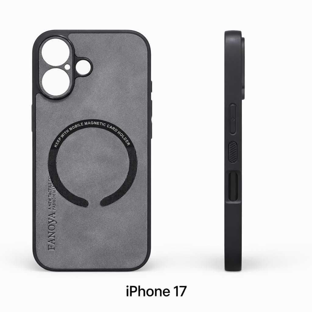 Capa Capinha Case De Couro Poliuretano Com MagSafe Para Seu iPhone17 17 Air 17 Pro 17 Pro Max