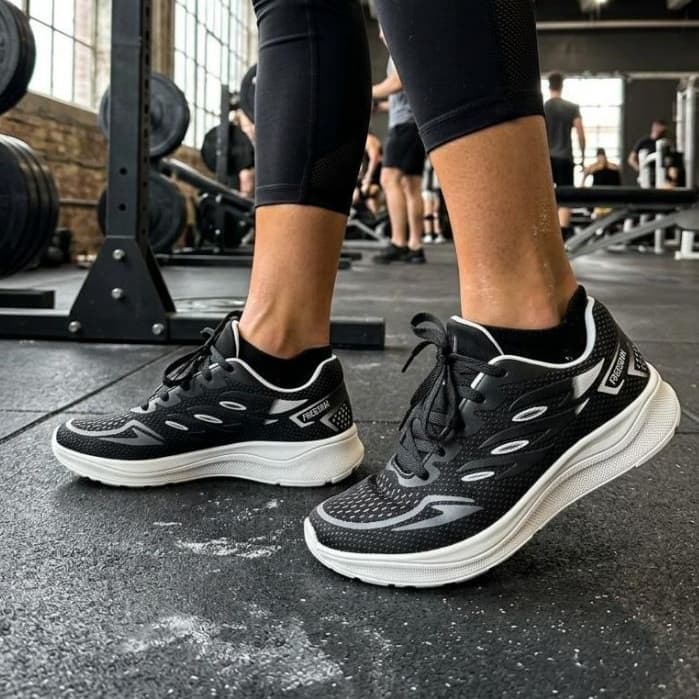 Tênis Esportivo Freedom Feminino Academia Caminhada Cadarço Confortável Leve Flexível