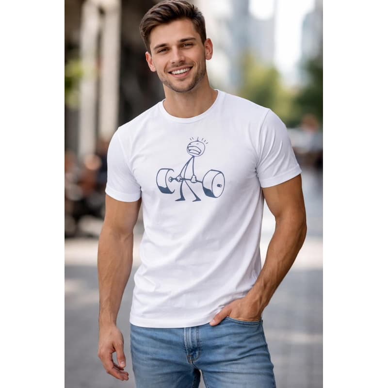Camiseta Divertida para Academia Unissex 100% Algodão