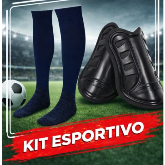 Kit Esportivo Meião + Caneleira Oferta Exclusiva Para Jogadores